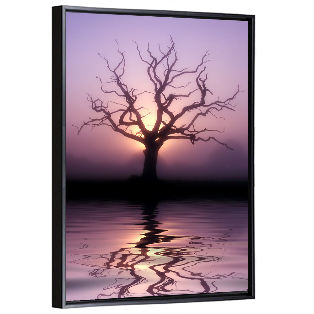 Tree At Dawn Wall Art