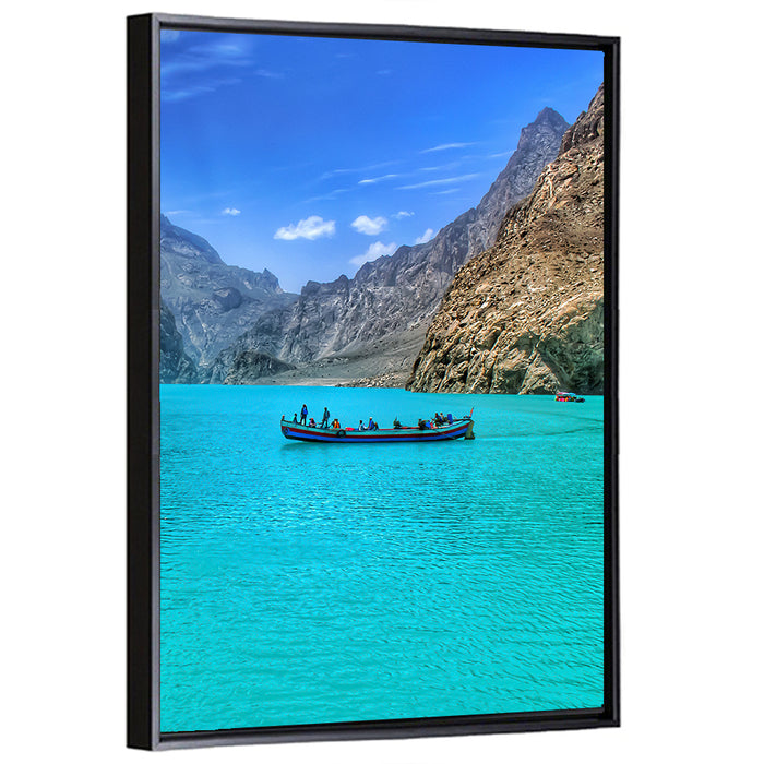 Attabad Lake, Pakistan Wall Art as a framed canvas