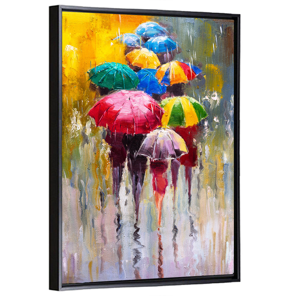 Rainy Day Oil Painting Wall Art