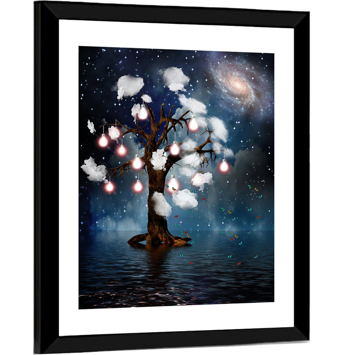 Tree of Thoughts Wall Art as a framed print