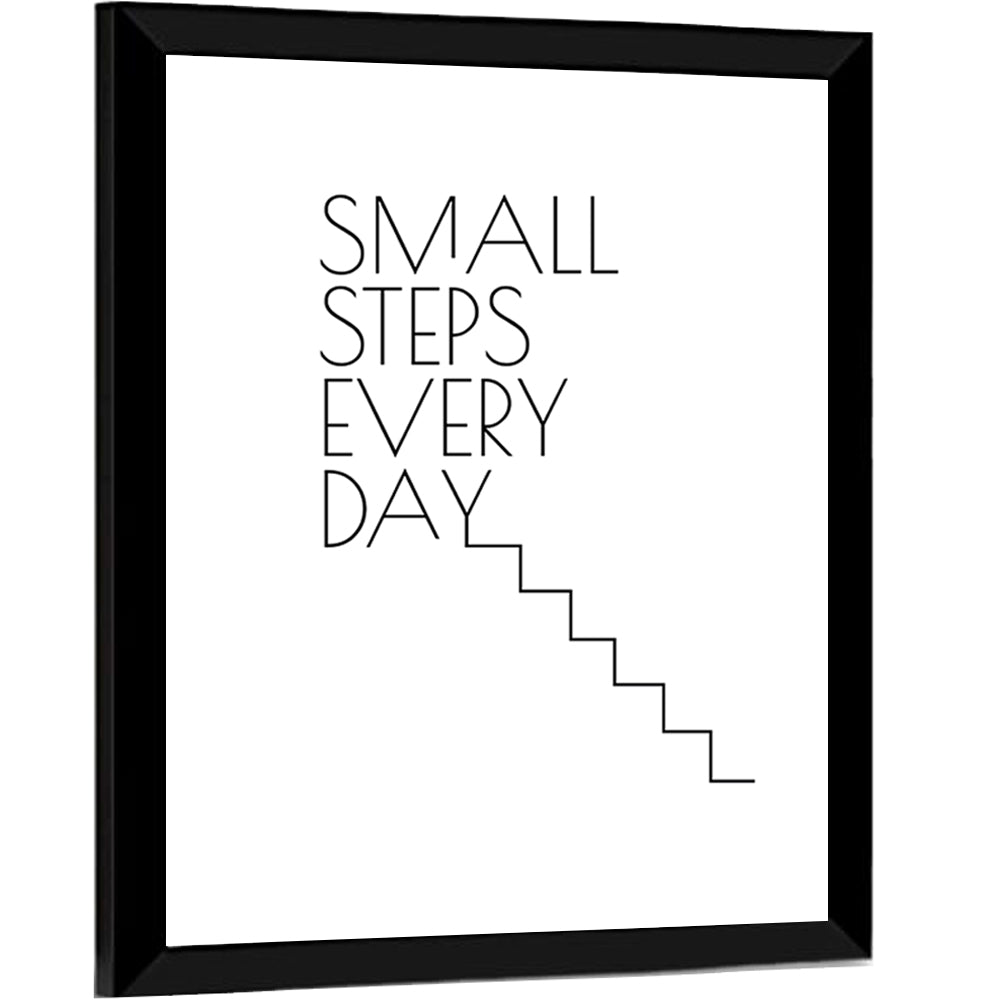 Quote "Small Steps Every Day" Wall Art