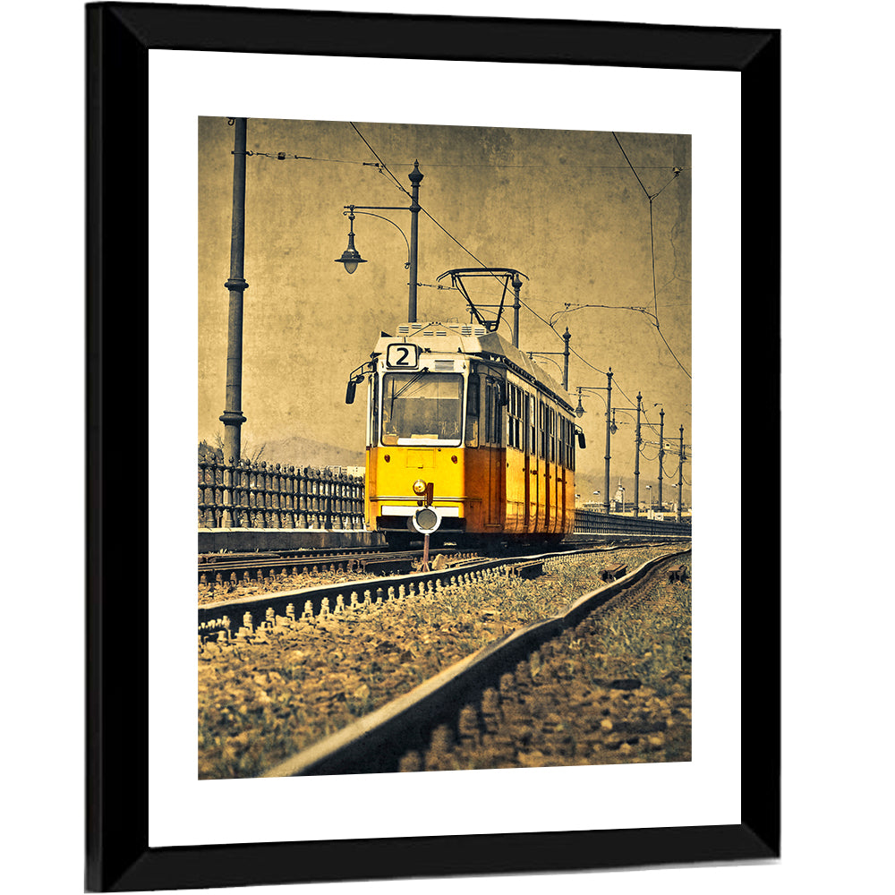 The Tram On Track Wall Art