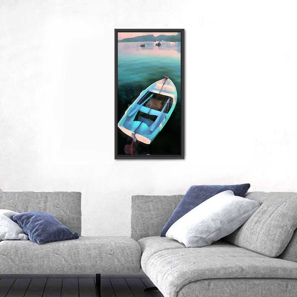 Old Fishing Wooden Boat Artwork Wall Art