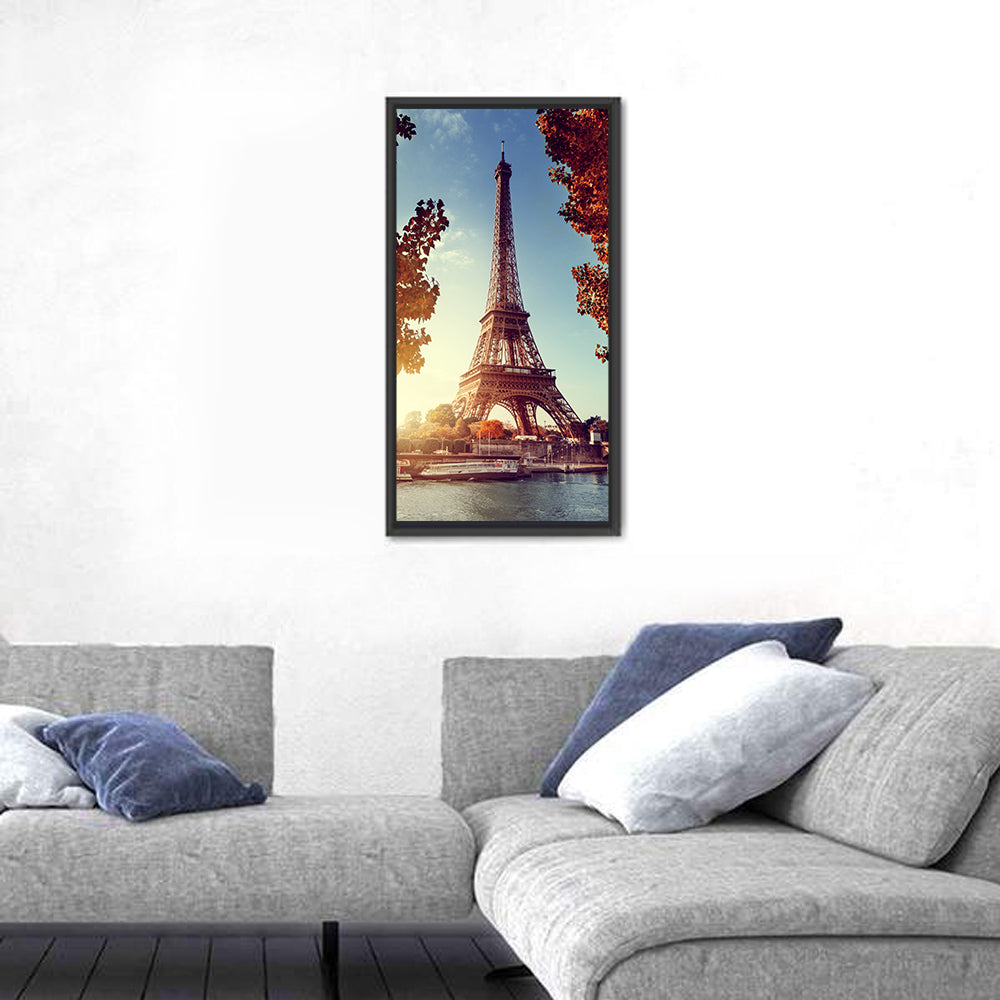Seine In Paris With Eiffel Tower Wall Art