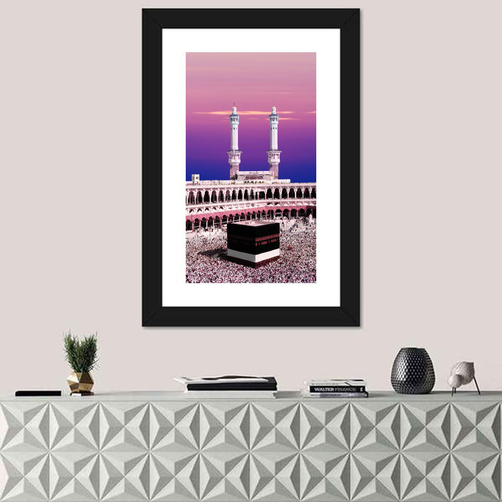 Holy Kaaba During Twilight Wall Art