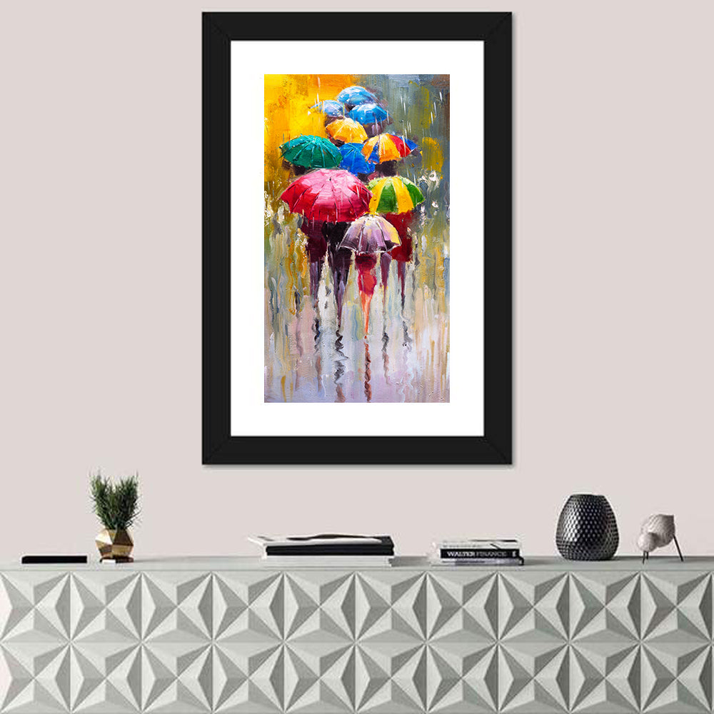 Rainy Day Oil Painting Wall Art