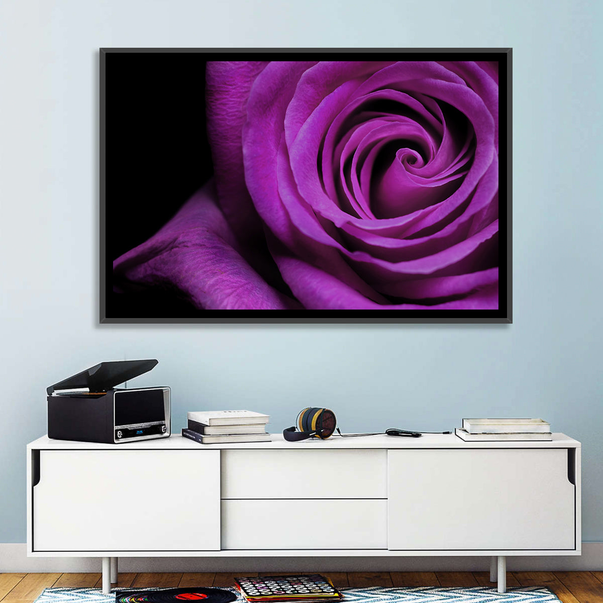 Purple Rose Wall Art