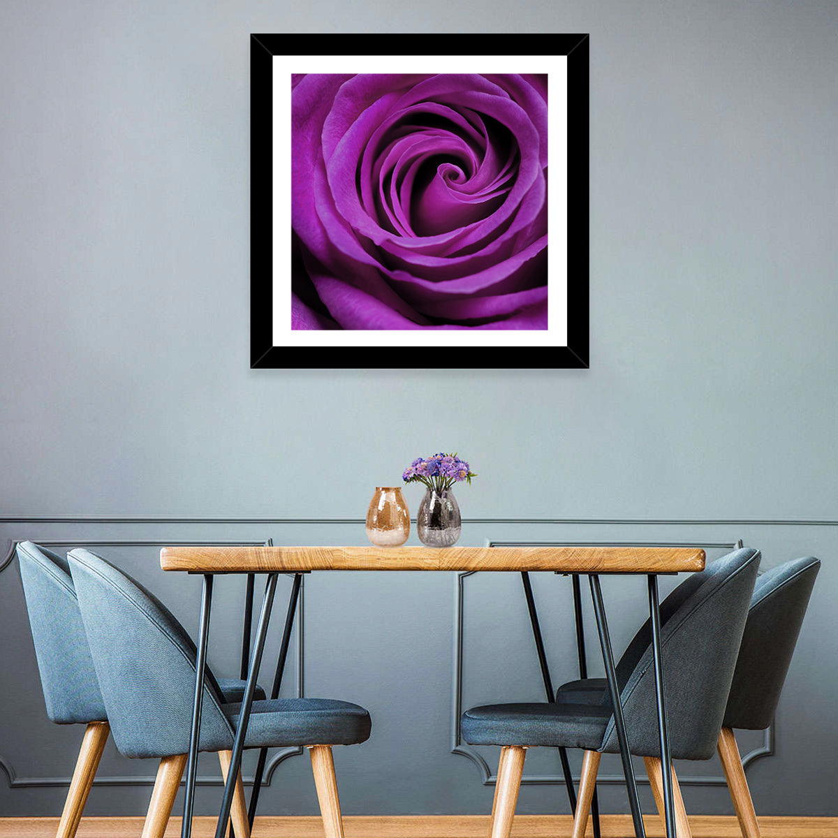 Purple Rose Wall Art