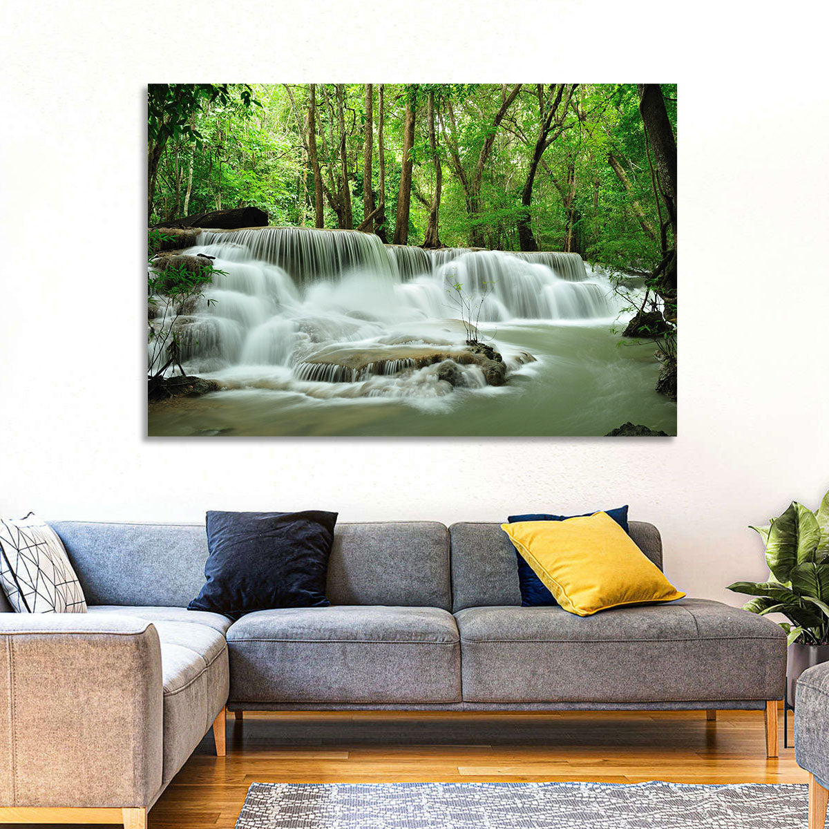 Forest Waterfall Wall Art