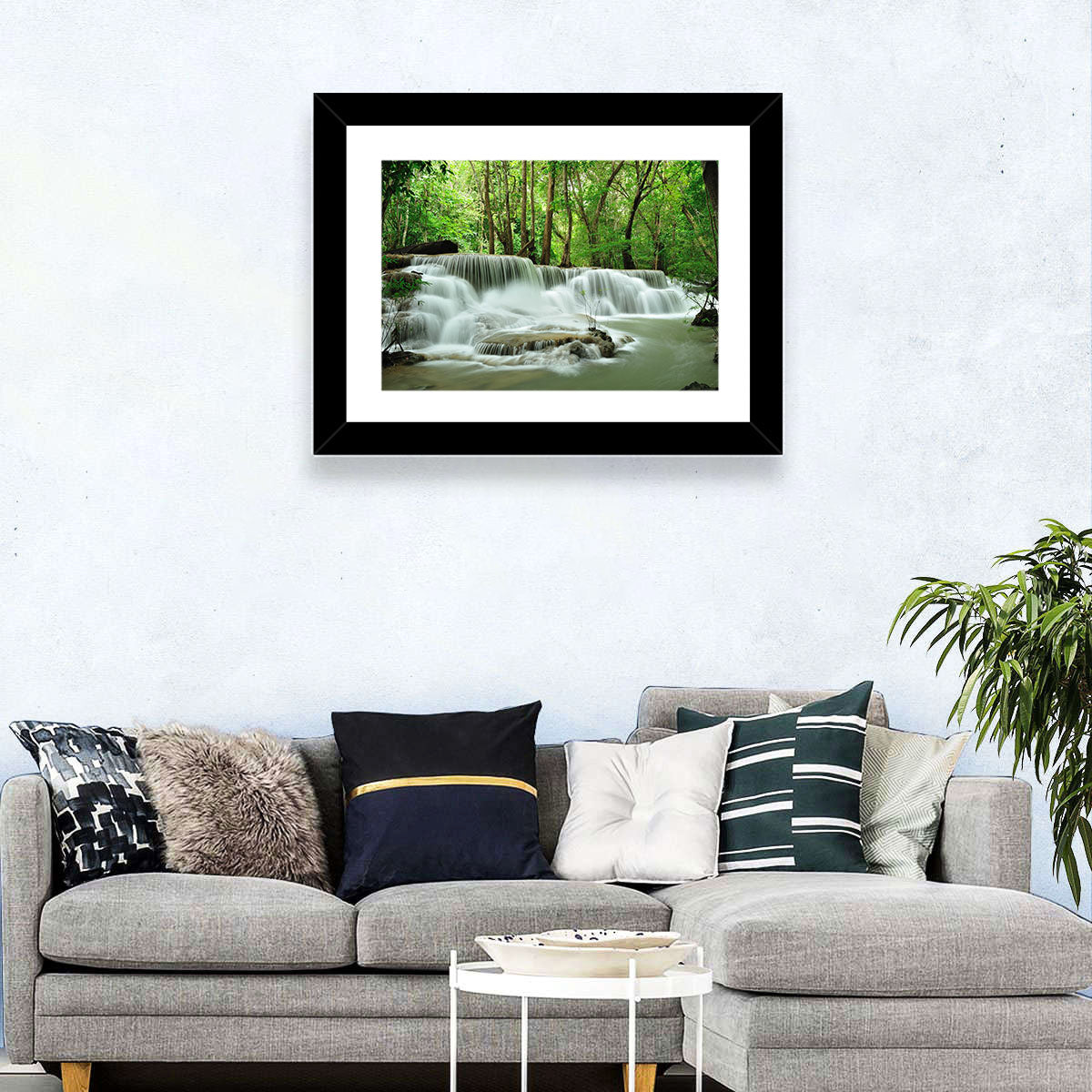 Forest Waterfall Wall Art
