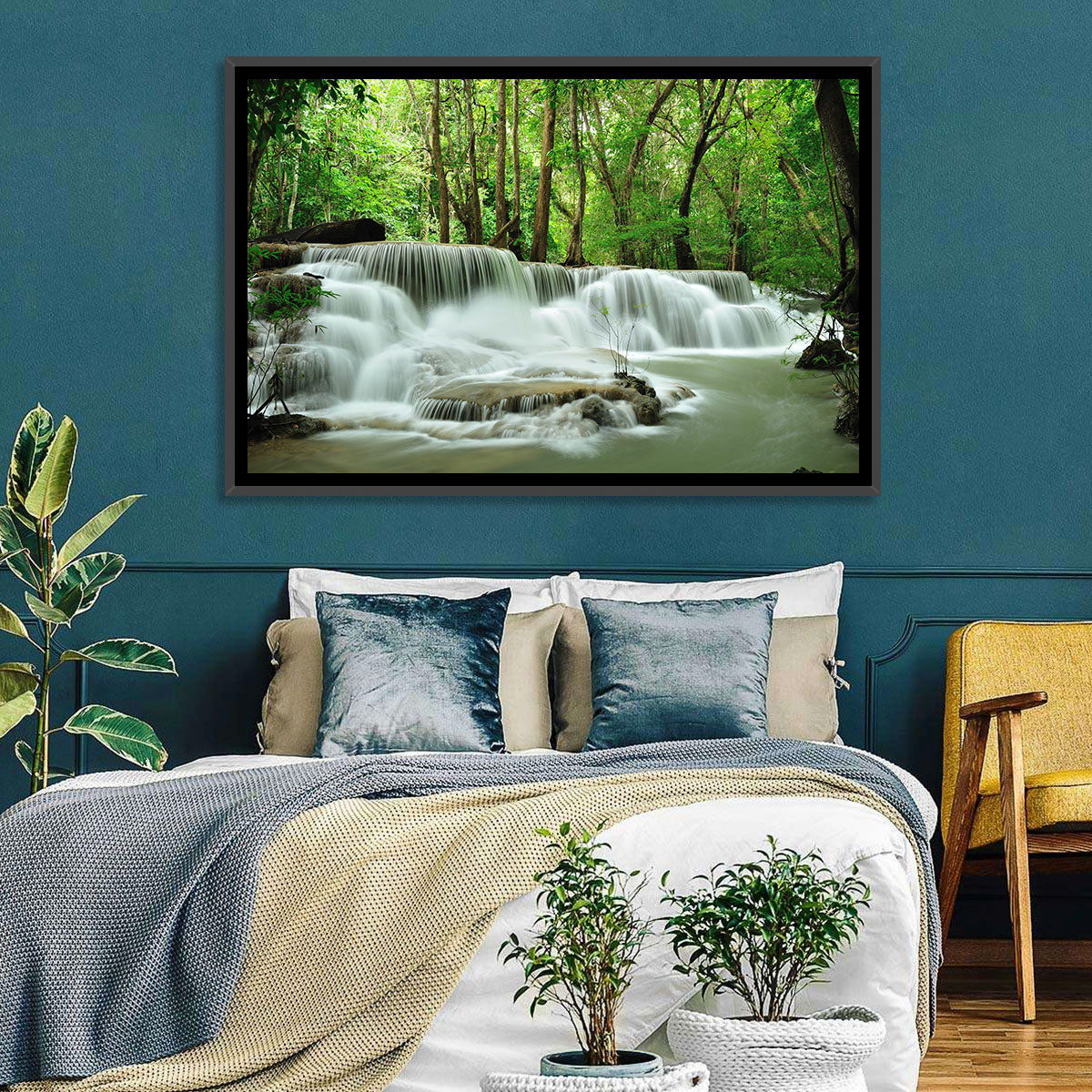 Forest Waterfall Wall Art