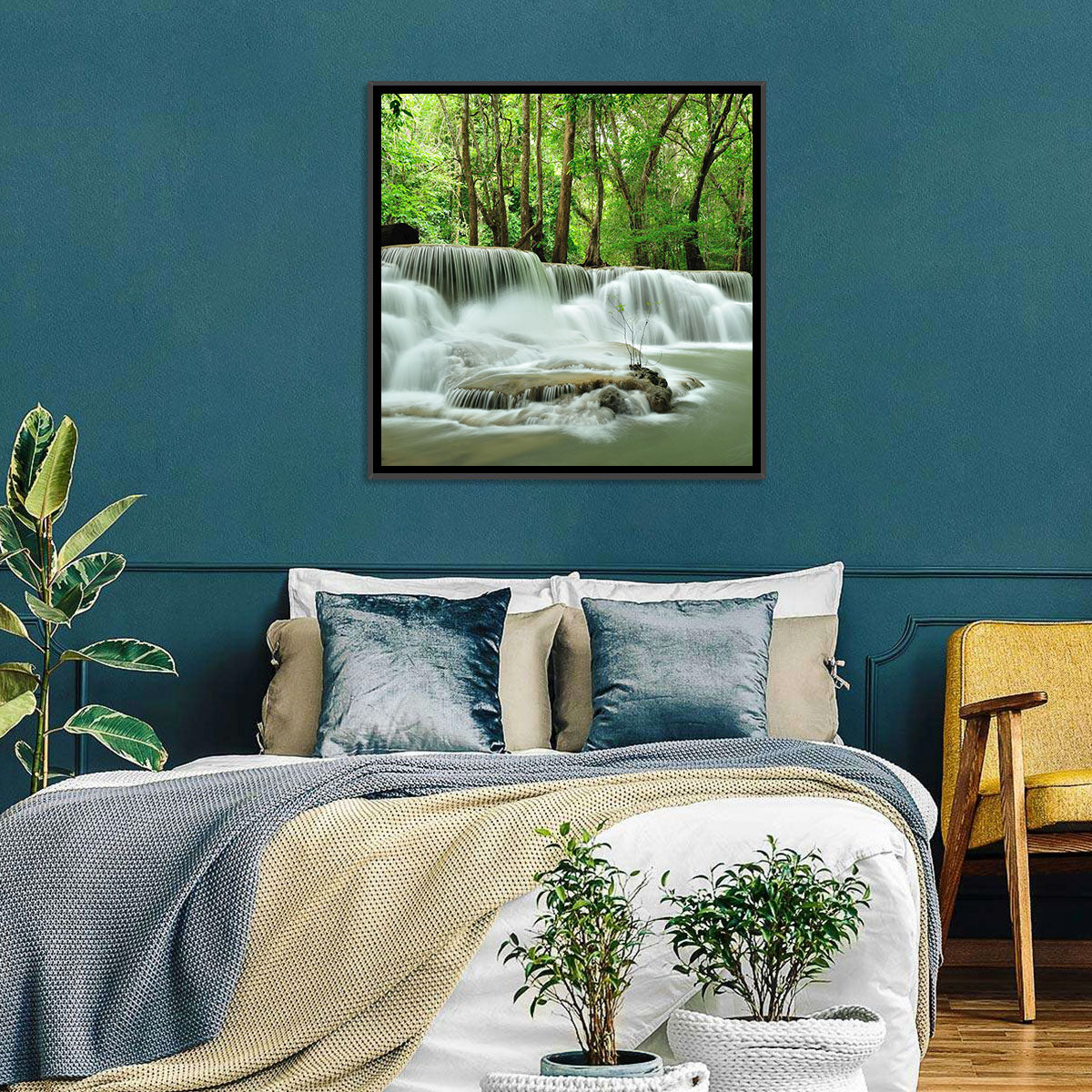 Forest Waterfall Wall Art