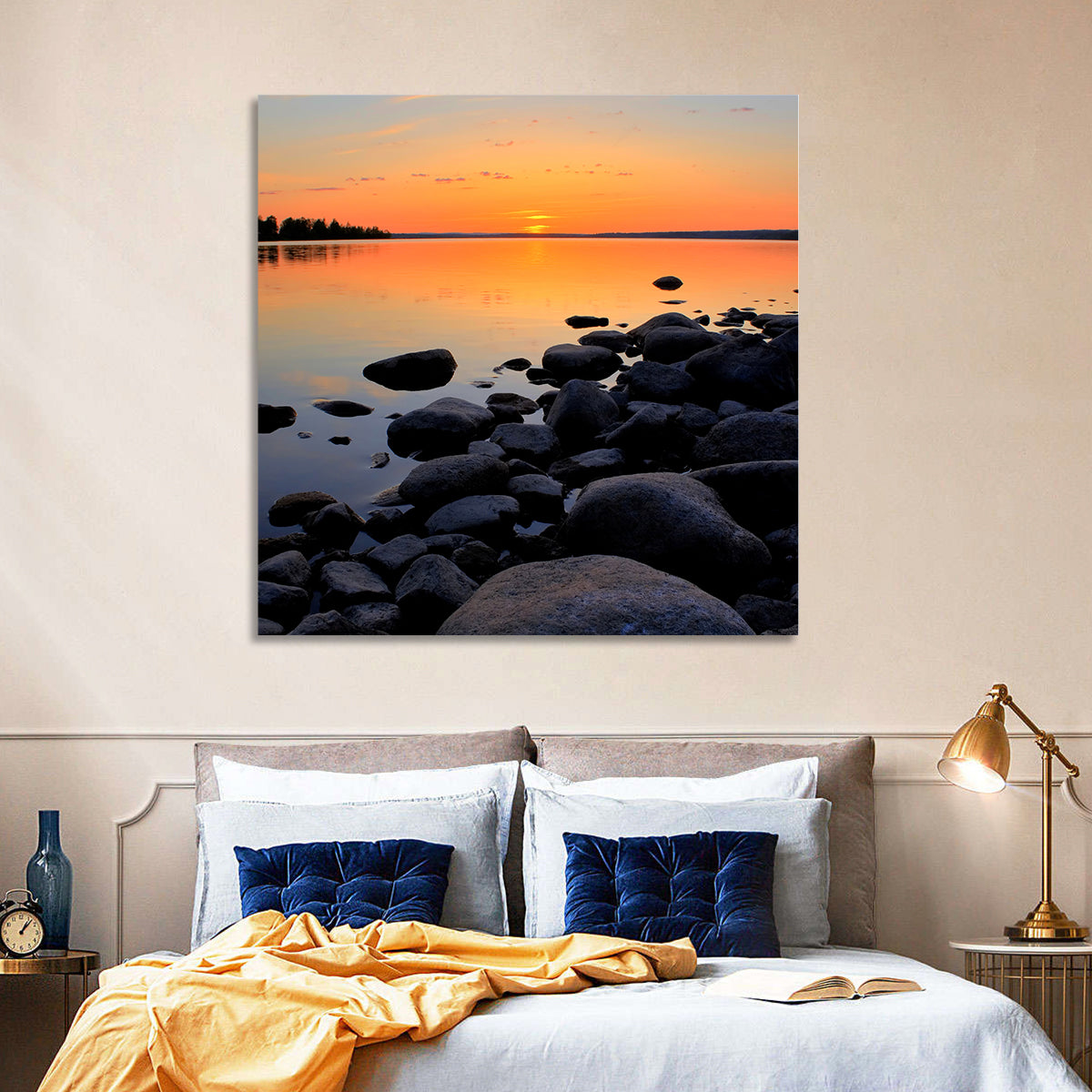 Lake Sunset Wall Art