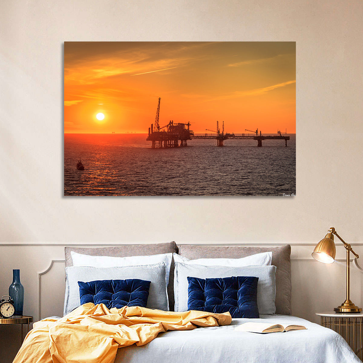 Oil Rig Denmark Wall Art