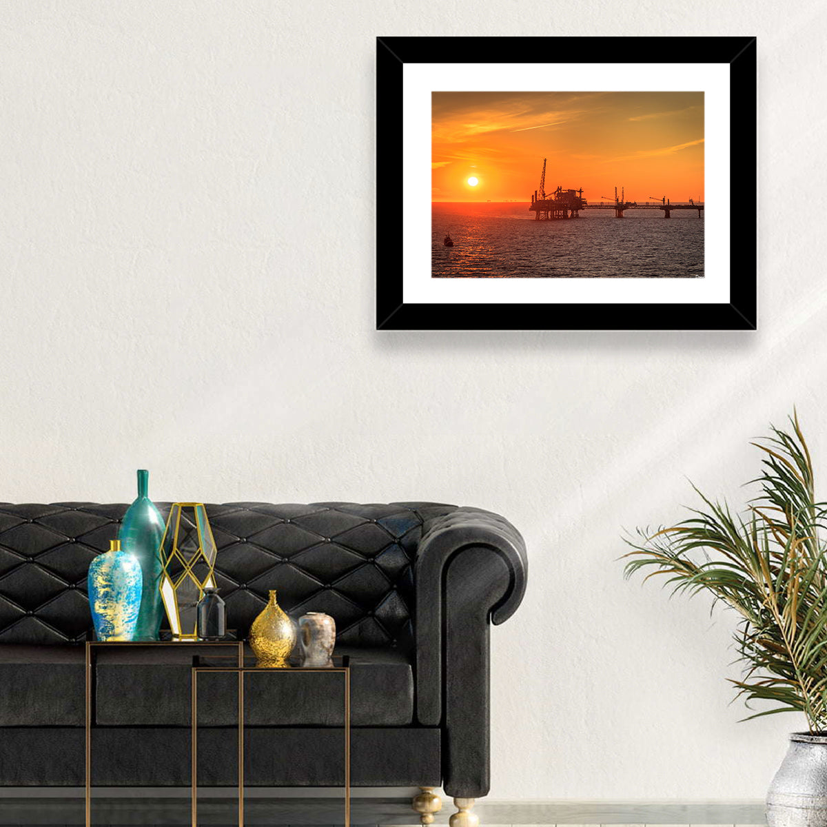 Oil Rig Denmark Wall Art
