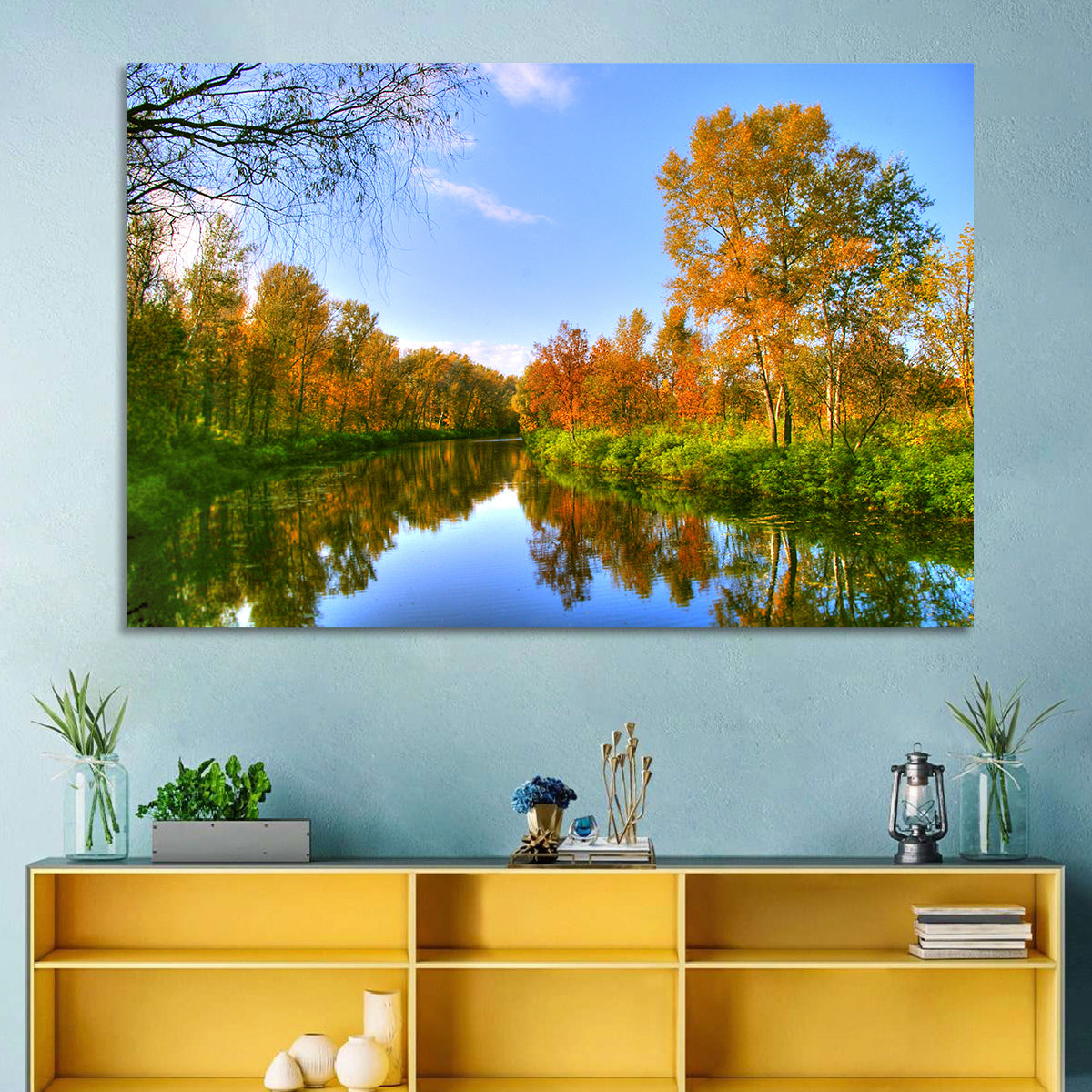 Autumn River Wall Art