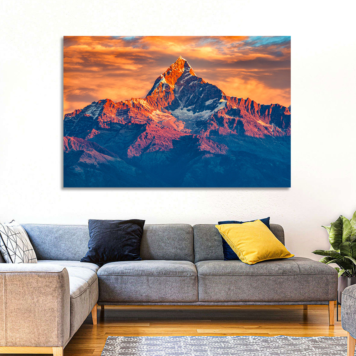 Himalayan Mountain Sunrise Wall Art