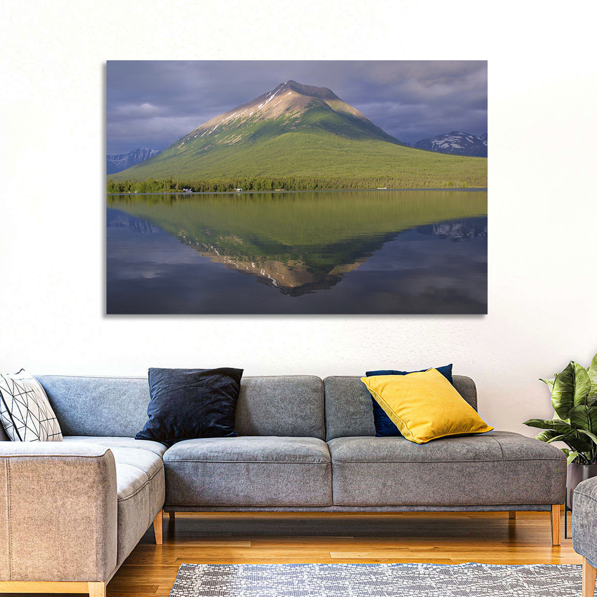 Mount Tanalian from Lake Clark Wall Art