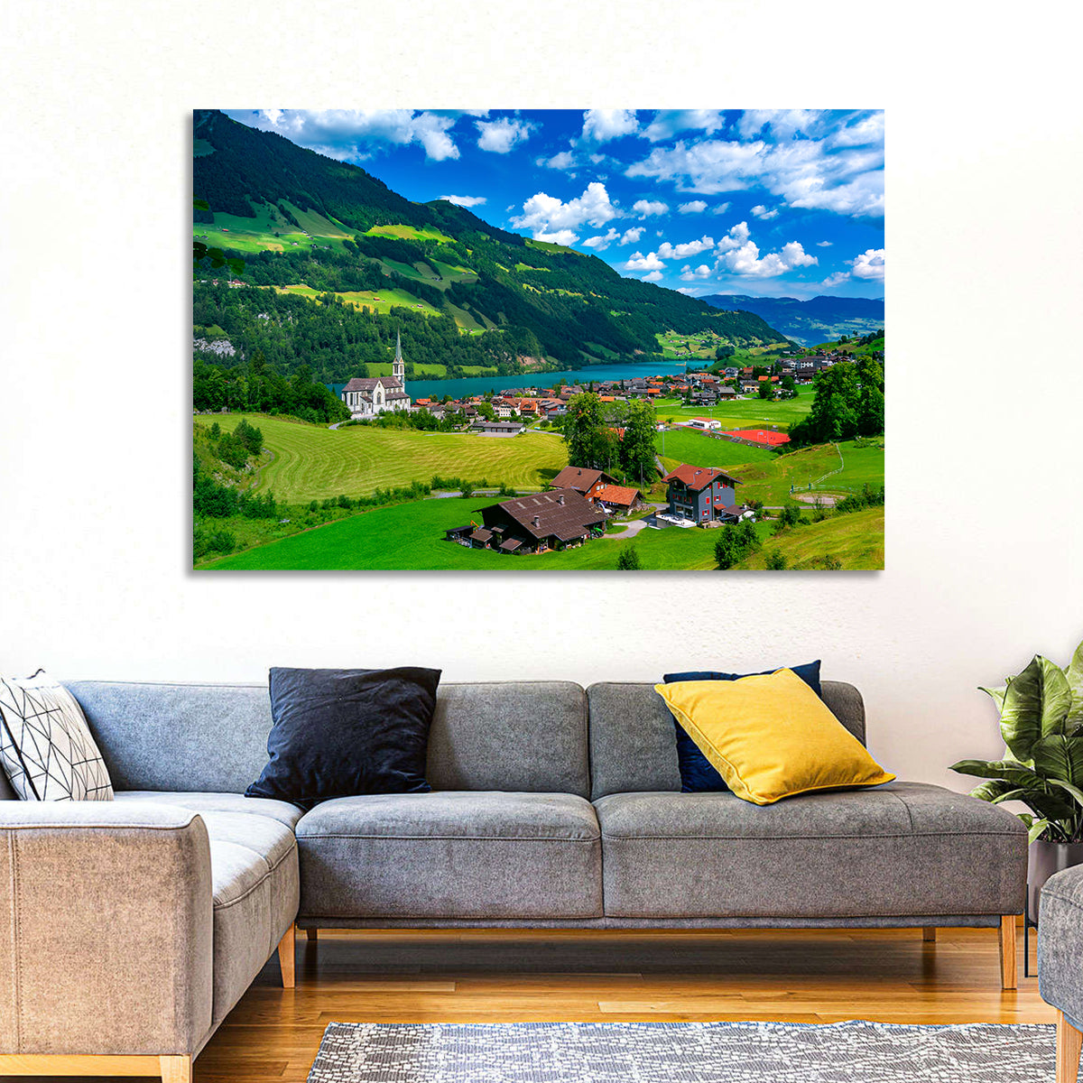 Lungern Village Wall Art