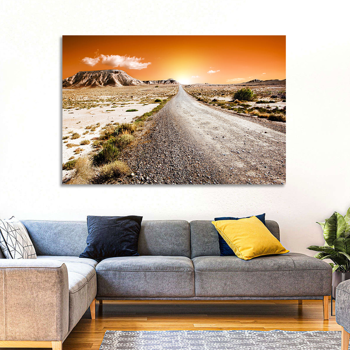 Infinite Desert Road Wall Art