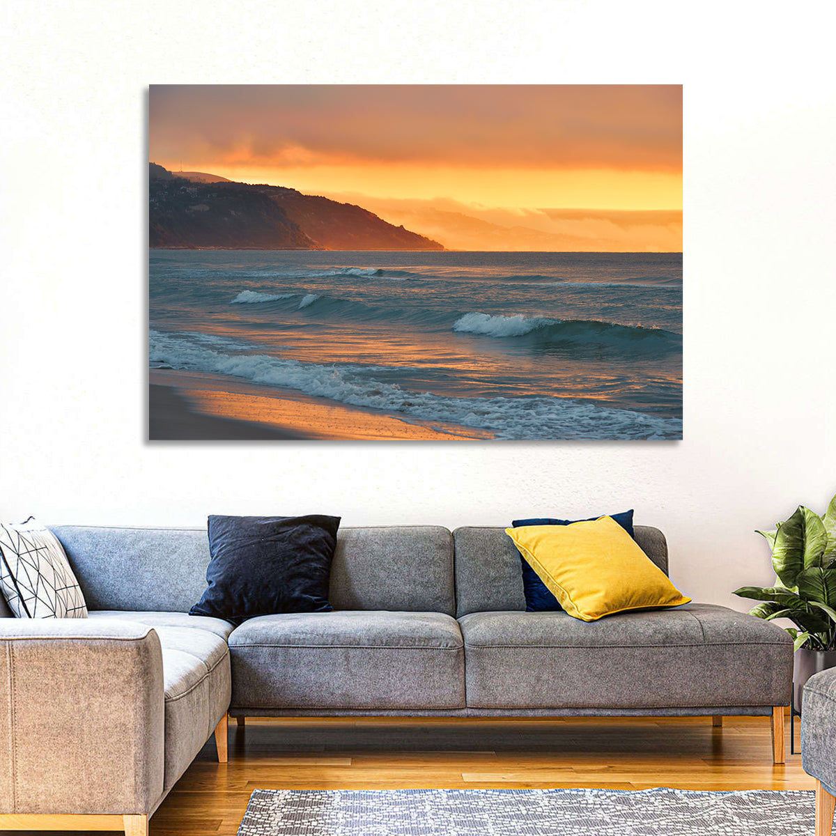 Sea Beach Sunset Wall Art