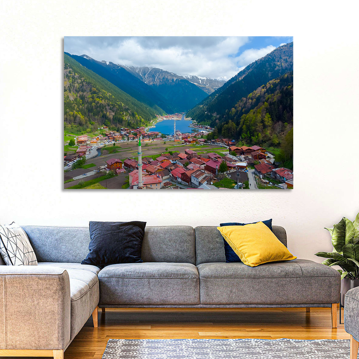 Uzungol Village Lake Wall Art