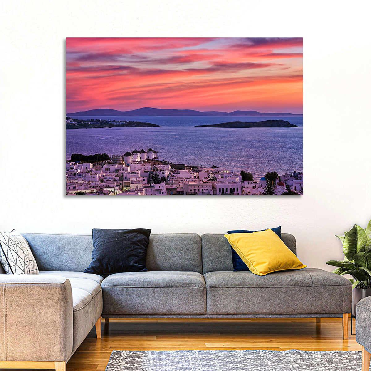 Mykonos Town Wall Art