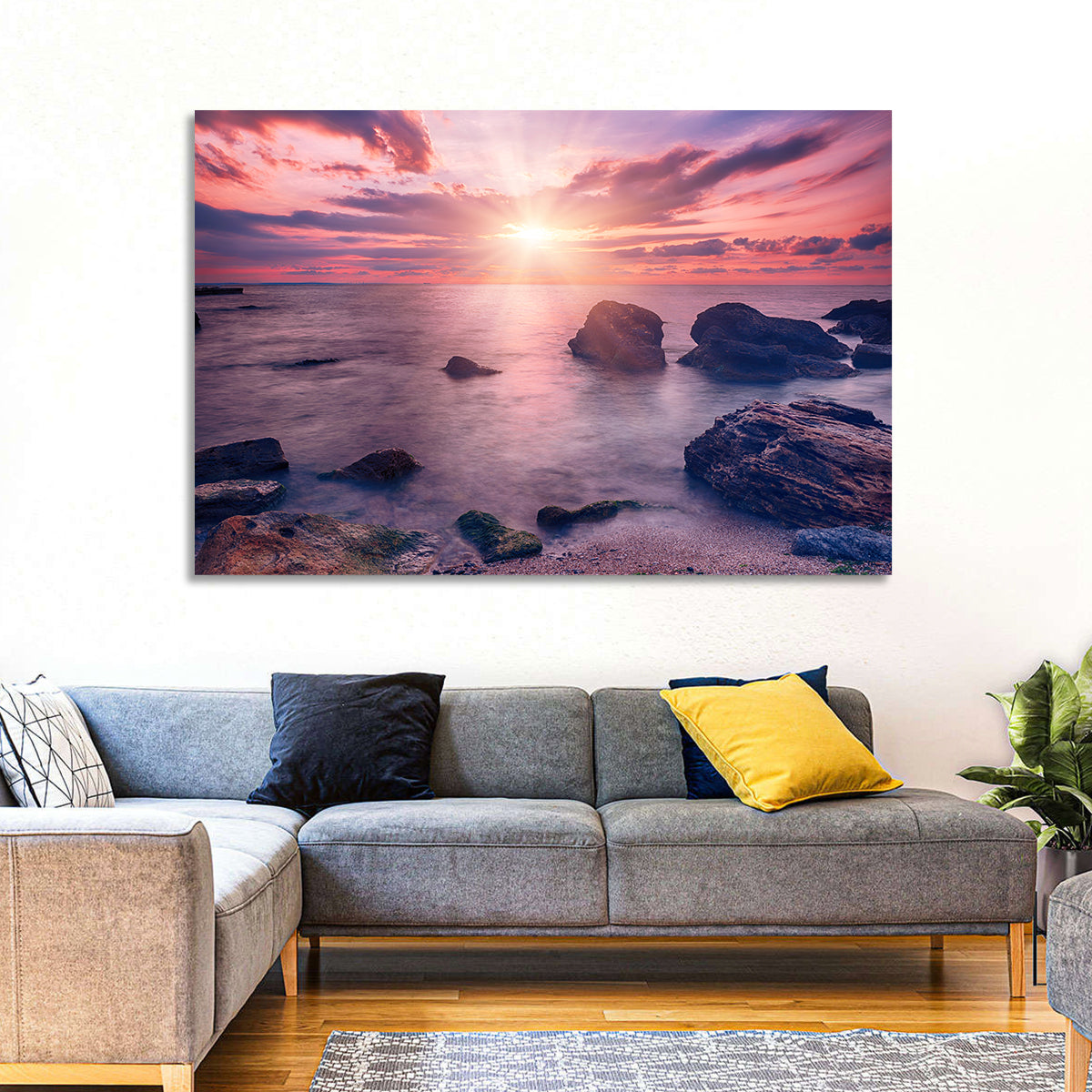 Shining Sea Sunrise Wall Art