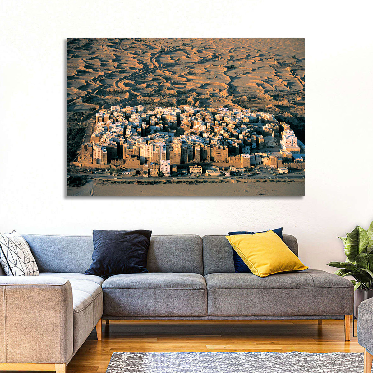 Desert Settlement Yemen Wall Art