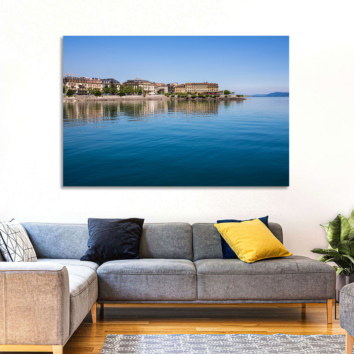 Tranquil Lake Neuchatel Wall Art