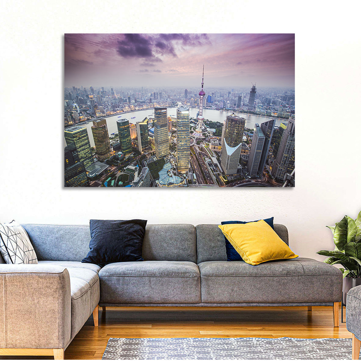 Pudong Cityscape Wall Art
