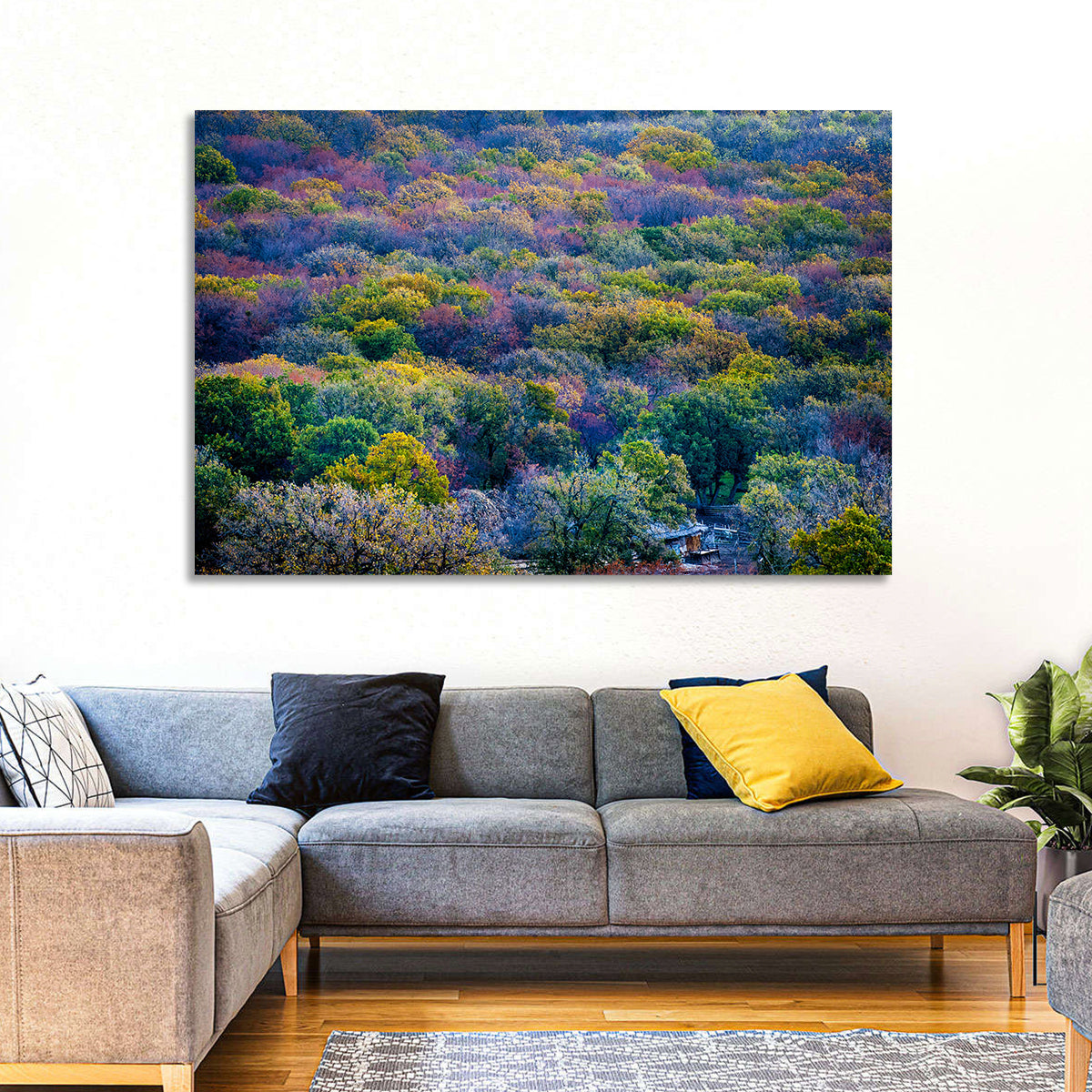 Green Forest Trees Wall Art