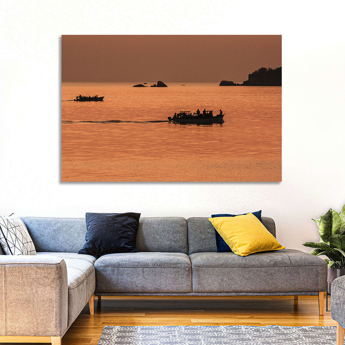 Lake Malawi Sailing Boats Wall Art