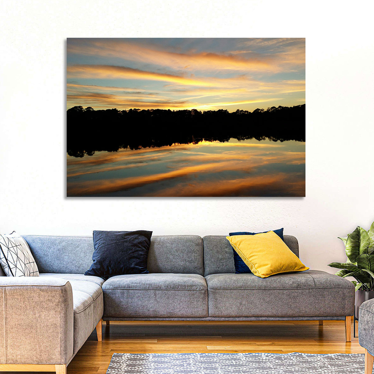 Lake Charles Sunset Wall Art