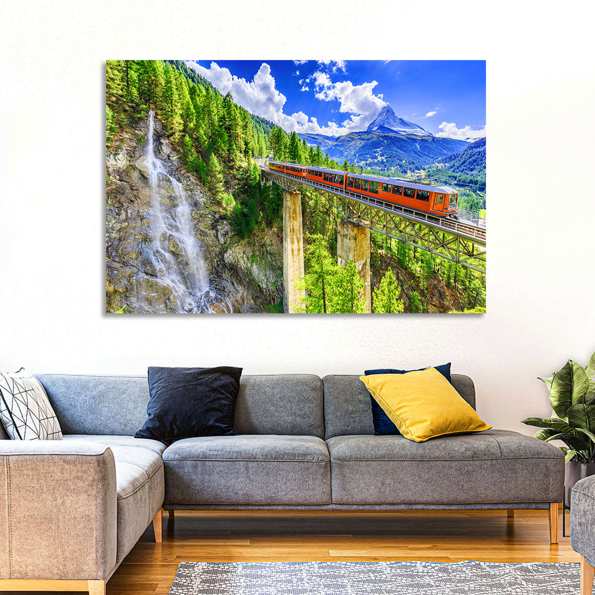 Gornergrat Tourist Train Wall Art