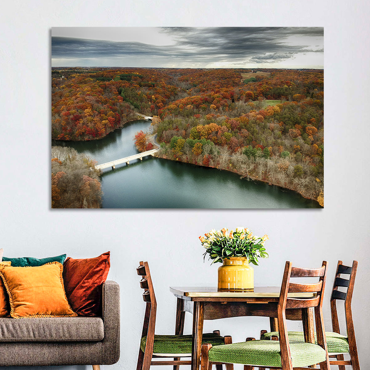Seneca Lake Aerial Wall Art
