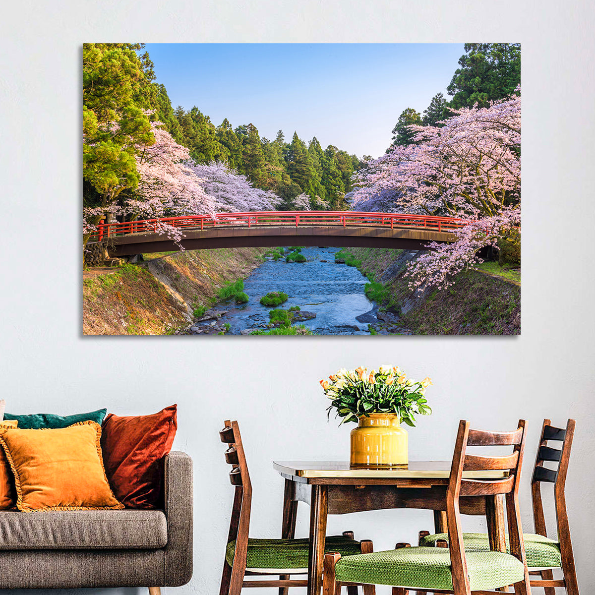 Park Bridge in Spring Wall Art