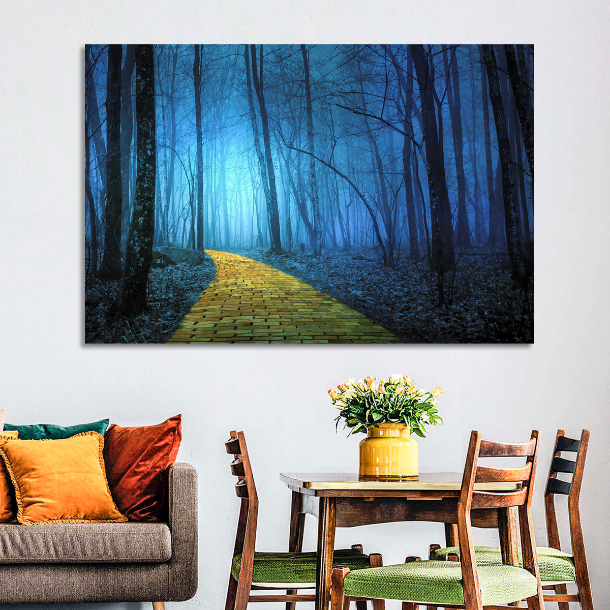 Spooky Forest Pathway Wall Art