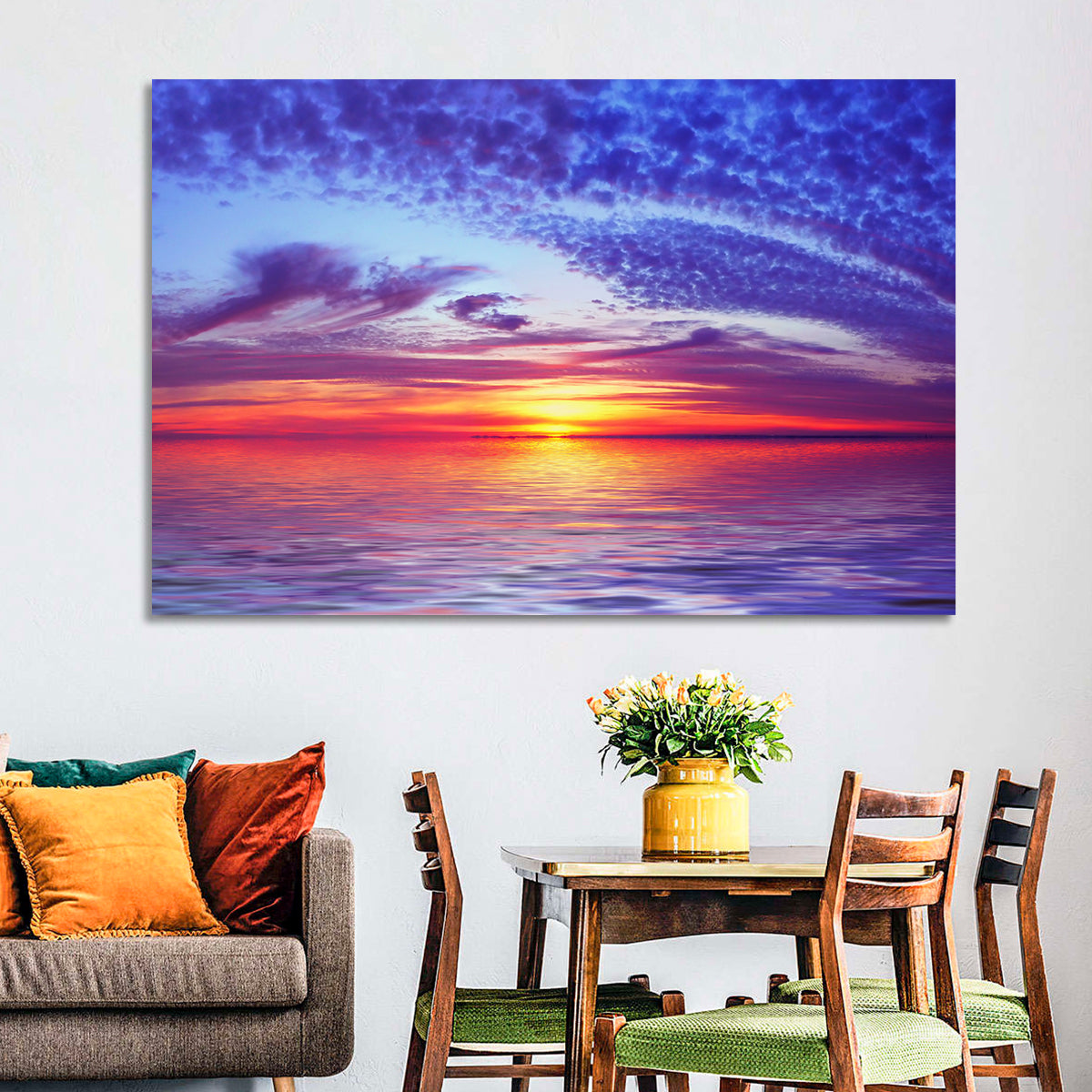 Bay Beach Sunset Wall Art