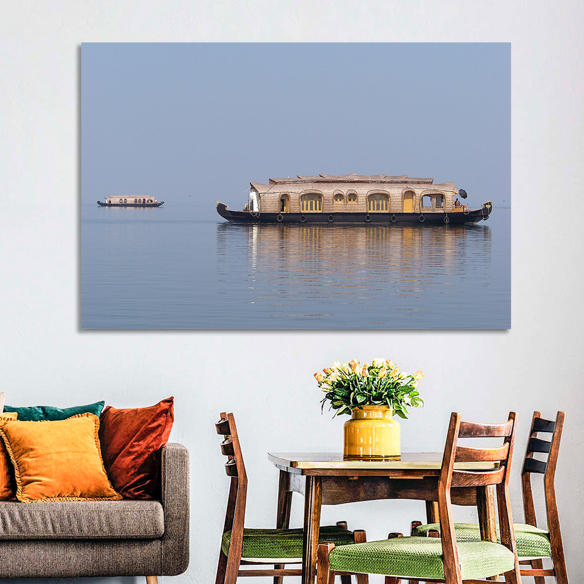 Vembanad Lake Houseboat Wall Art