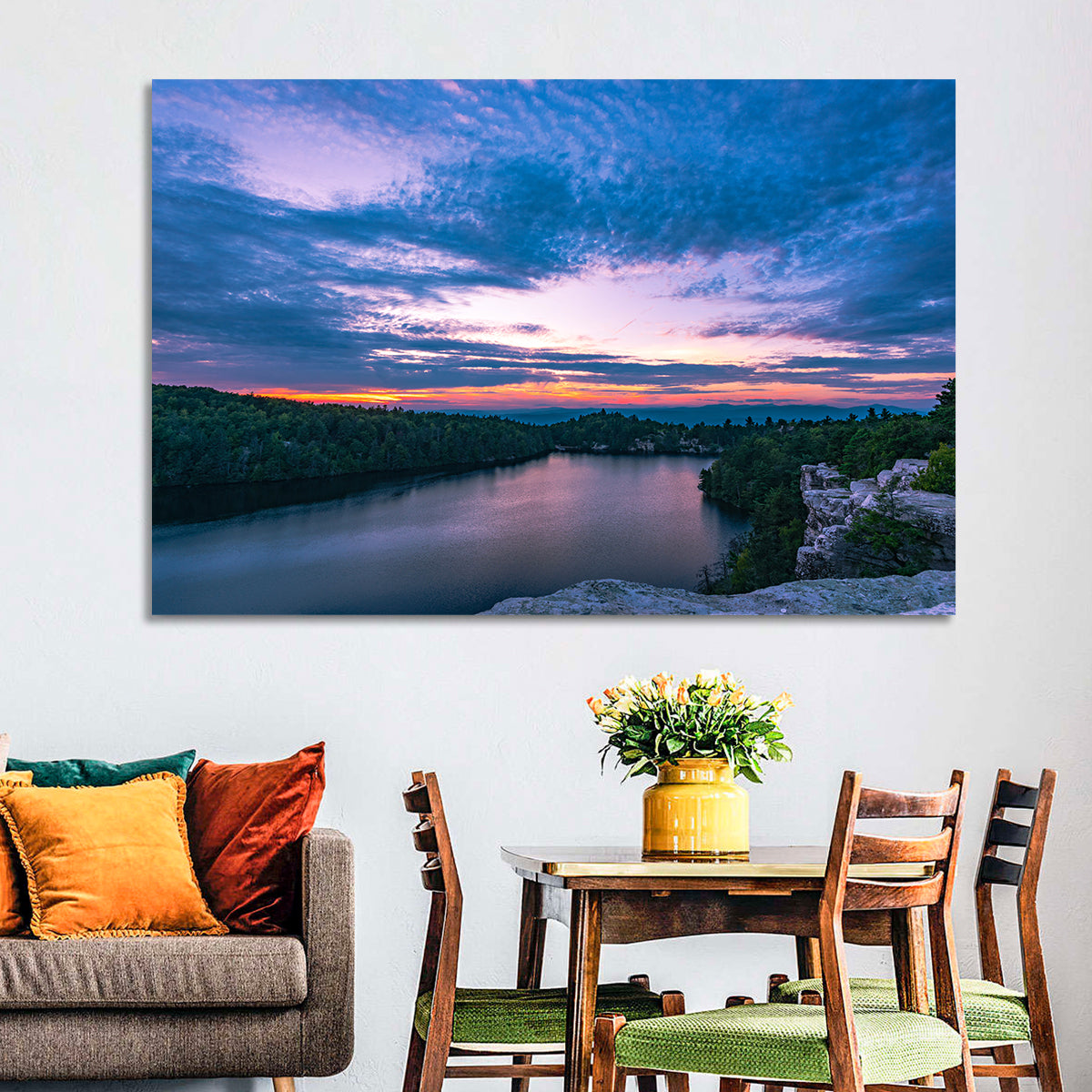 Lake Minnewaska Sunset Wall Art