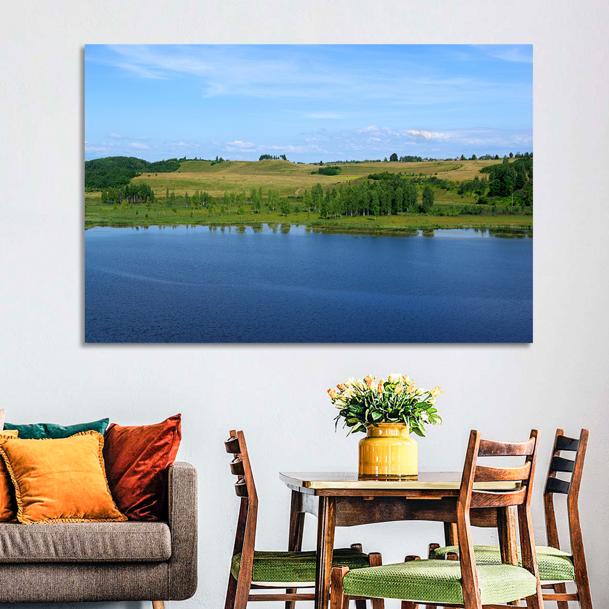 Lake In Pskov Region Wall Art