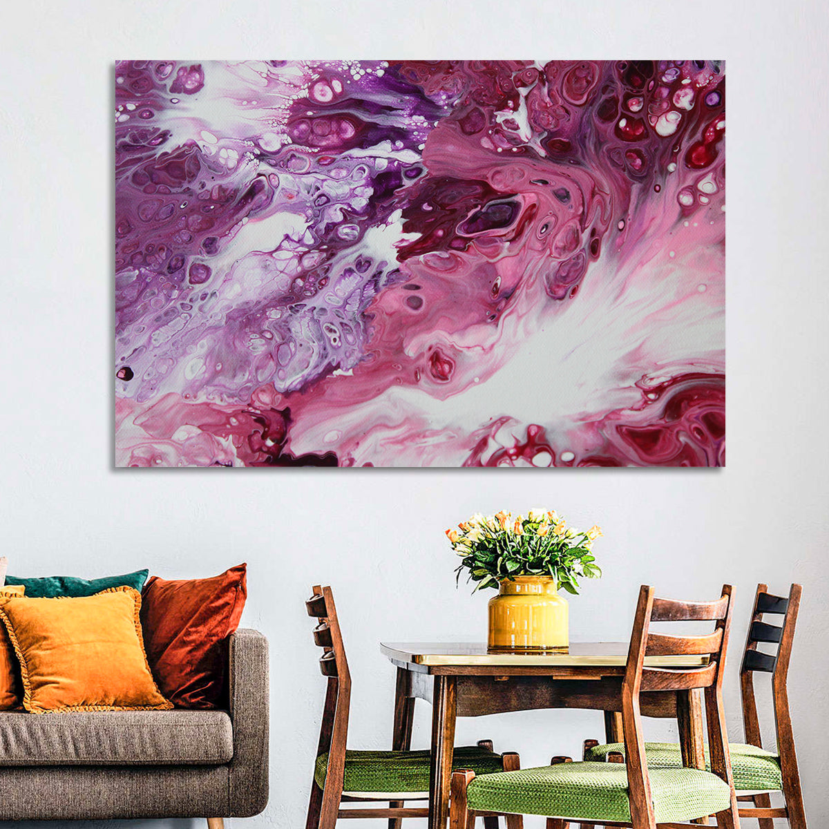 Flowing Bubbles Abstract Wall Art