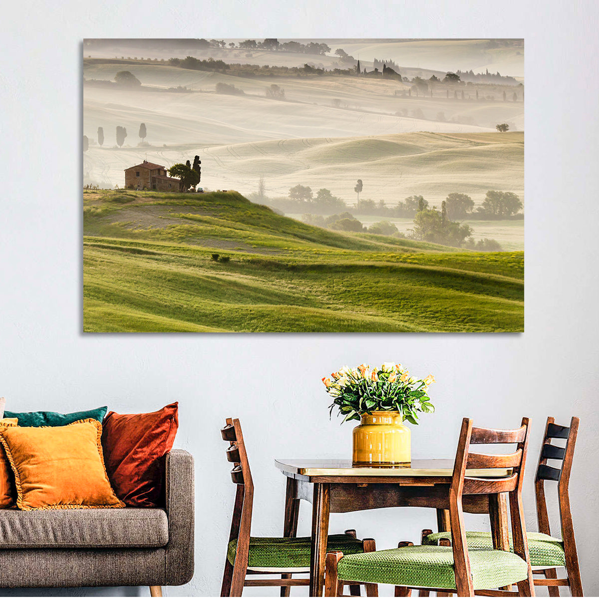 Foggy Tuscany Wall Art