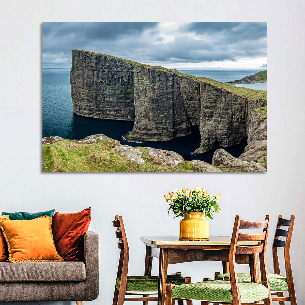 Faroe Islands Cliff Wall Art