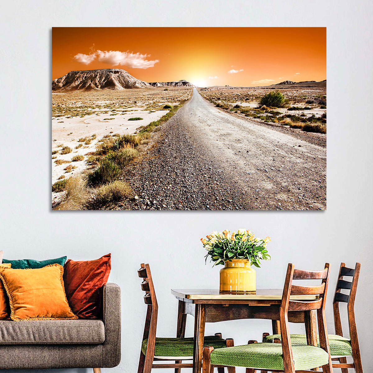 Infinite Desert Road Wall Art