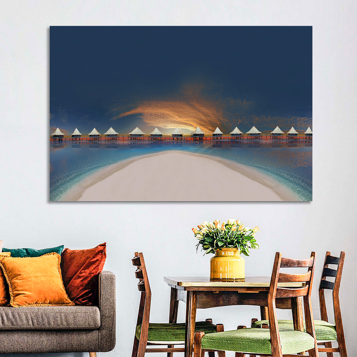Beach Bungalows Wall Art