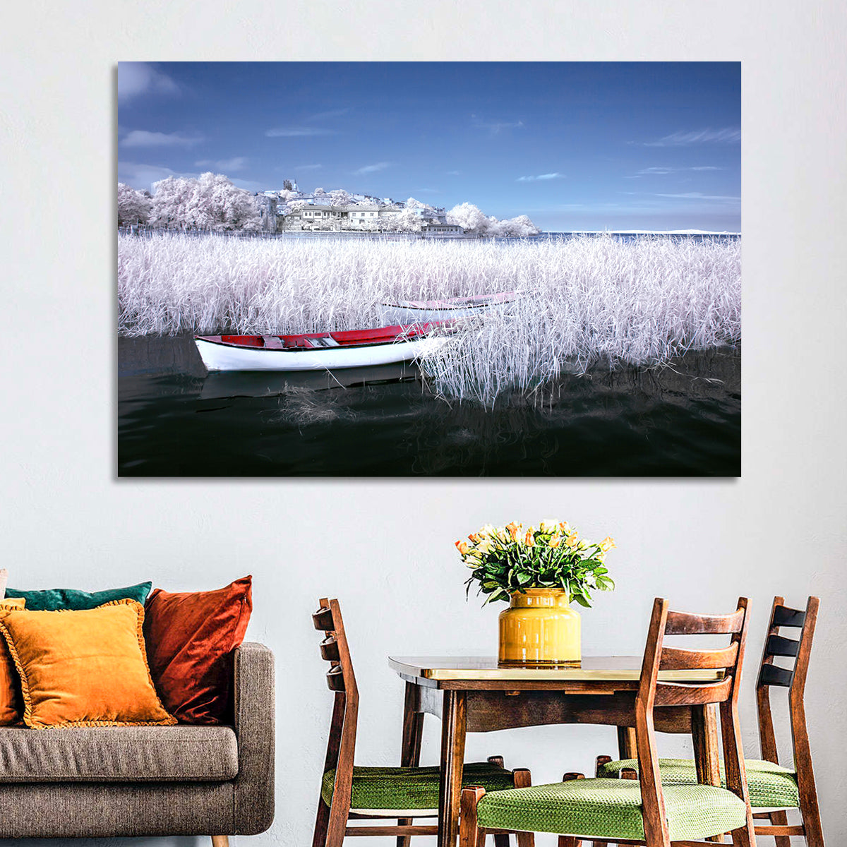 Lake Golyazi in Winter Wall Art