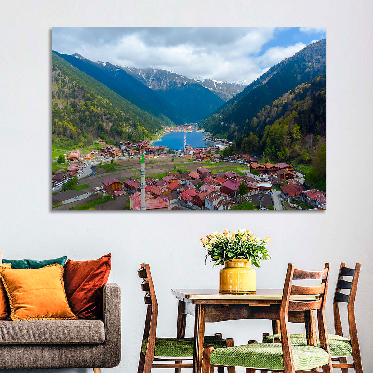 Uzungol Village Lake Wall Art