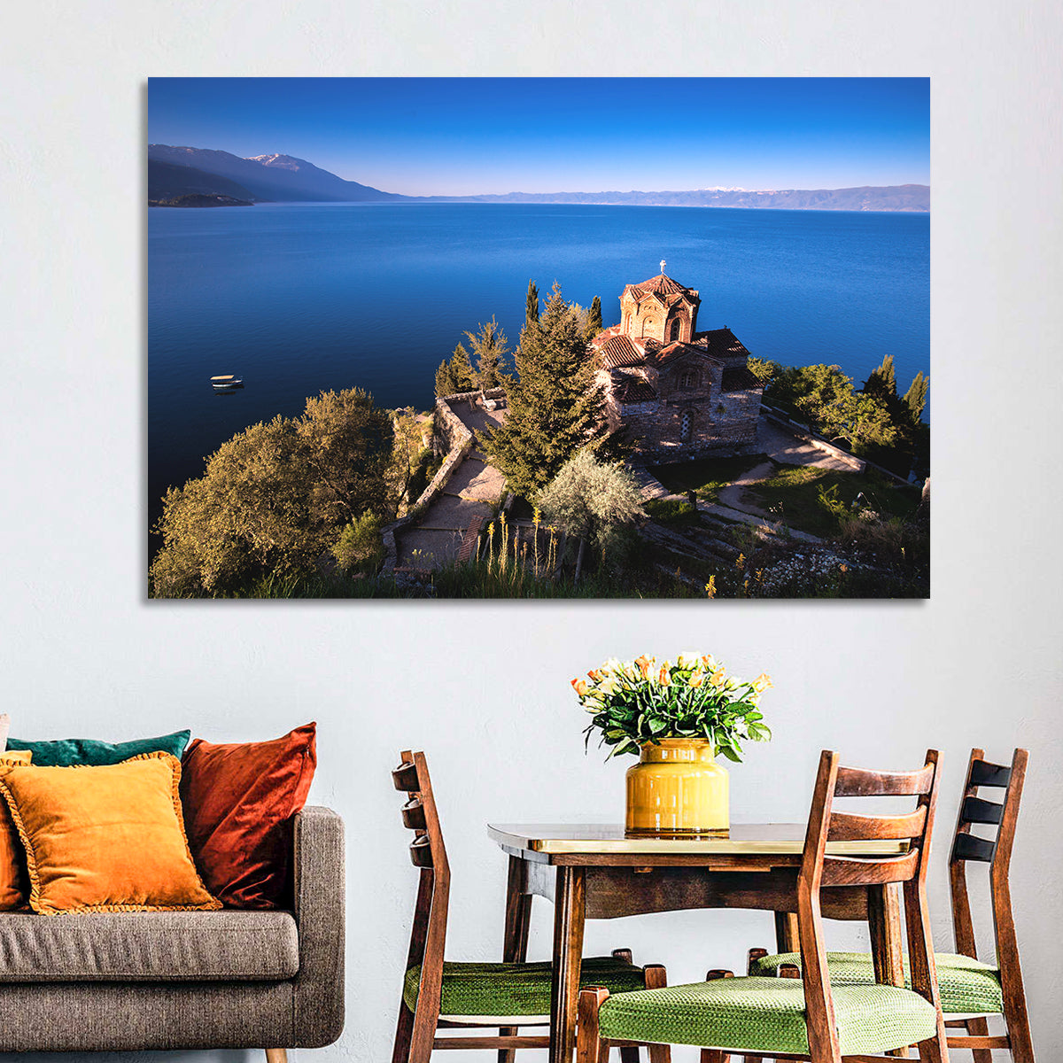 Lake Ohrid Church Wall Art